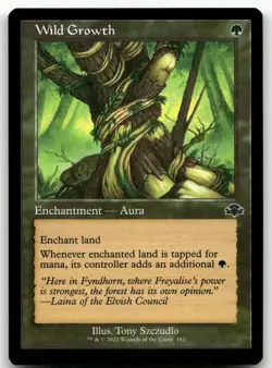 Wild Growth (Retro Frame) #352 (NM) Dominaria Remastered DMR Magic MTG - Image 1