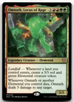 Omnath, Locus of Rage #129 (NM) Commander: Lorwyn Eclipsed ECC Magic MTG - Image 1