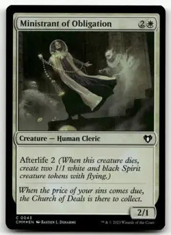 Ministrant of Obligation #43 (Foil) (NM) Commander Masters CMM Magic MTG - Image 1