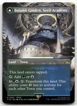 Balamb Garden, SeeD Academy (Borderless) #354 (NM) Final Fantasy FIN Magic MTG - Image 1