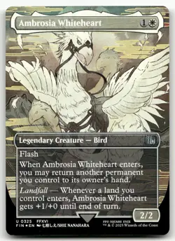 Ambrosia Whiteheart (Borderless) #325 (Foil) (NM) Final Fantasy FIN Magic MTG - Image 1