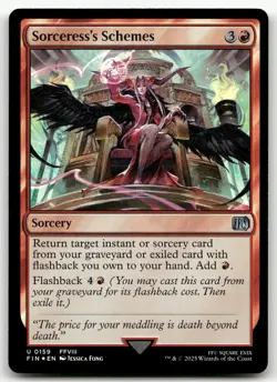 Sorceress's Schemes #159 (Foil) (NM) Final Fantasy FIN Magic MTG - Image 1
