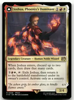 Joshua, Phoenix's Dominant #229 (NM) Final Fantasy FIN Magic MTG - Image 1