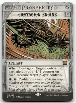 Contagion Engine #61 (NM) Thunder Junction OTP Magic MTG - Image 1