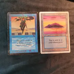 MAGIC THE GATHERING, EARLY 1990'S JUMP, & ISLAND, SEE PICTURES, READ DISCRIPTION - Image 1