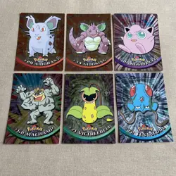 Pokemon TCG TOPPS Lot (6 Set) Vintage TV Animation Edition ALL HOLO FOIL Cards - Image 1