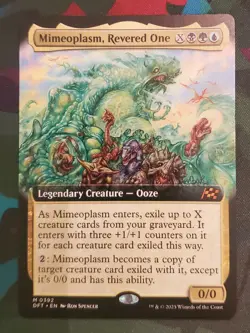 1x Mimeoplasm, Revered One - Extended Art - MTG NM *IN HAND SHIPS FAST!* - Image 1