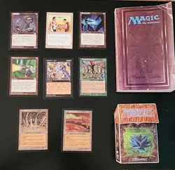 mtg foreign lot of 8 incl Null Rod, Ultra-Pro deck box, Pocket Player's Guide - Image 1