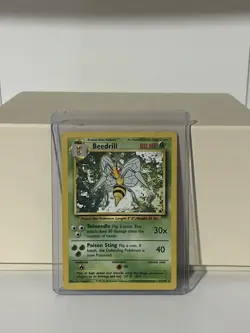 Pokemon TCG - Beedrill - 17/102 - Rare Unlimited - Base Set [Moderately Played] - Image 1