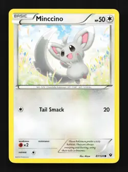 Minccino 87/124 LP Fates Collide English Pokemon Card TCG - Image 1