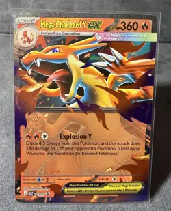 Mega Charizard Y EX 030 Black Star Promo Mega Evolutions Pokemon Card NM - Image 1