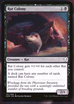 MTG Rat Colony C Dominaria 101 NM - Image 1