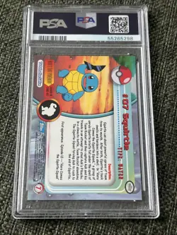 1999 TOPPS POKEMON TV #7 SQUIRTLE PSA 10 GEM MINT - Image 2