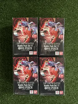 One Piece OP-16 The Time Of Battle Double Pack Set Vol 11 Lot Of 4 With Display - Image 2