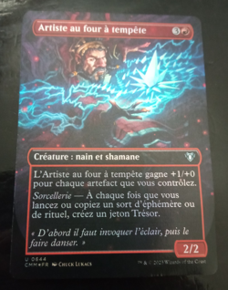 Artiste au four a tempete / Storm-Kiln Artist FOIL FRENCH LP Borderles magic mtg - Image 1