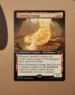 MTG Enduring Courage (Extended Art) x1 NM from Duskmourn - Image 1