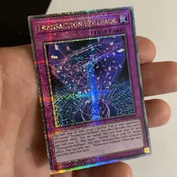 Transaction Rollback 1st Edition Quarter Century Secret Rare RA04-EN105 NM Card - Image 3
