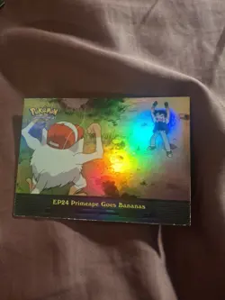 EP24 Primeape Goes Bananas - TV Animation Edition - Pokemon Topps Card - Image 1