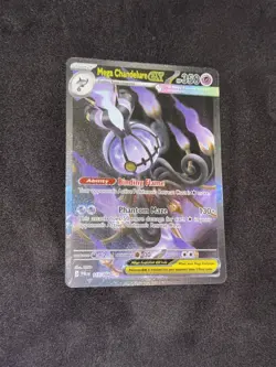 Mega Chandelure EX SIR Pitch Black 115/084 EN MINT + Pitch Black Card Sleeve - Image 3