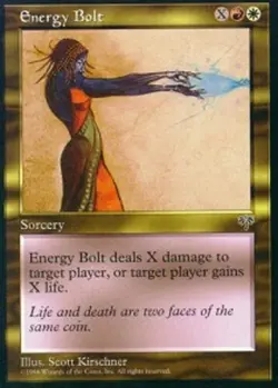 Energy Bolt ~ Damaged Mirage MTG Magic UltimateMTG Multi-Color Card - Image 1