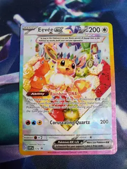 Pokemon TCG Eevee EX 174 Prismatic Evolutions Black Star Promo Card - Image 1