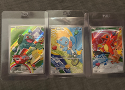Pokemon First Partner Illustration Collection Series 1 Kanto Set of 3 Cards - Image 1