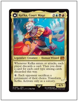 1x Kefka, Court Mage, Final Fantasy, Magic the Gathering, MTG NM - Image 1