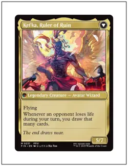 1x Kefka, Court Mage, Final Fantasy, Magic the Gathering, MTG NM - Image 2