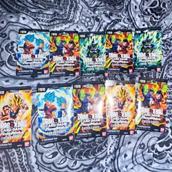 Bandai Dragon Ball Card Game FB10 Fusion World CrossForce Booster Pack Lot of 10 - Image 1