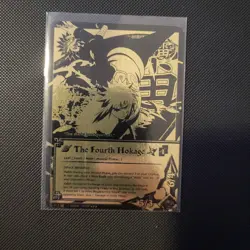 Naruto CCG The Fourth Hokage Card 712 Black & Gold 1st edition English LP Bandai - Image 2