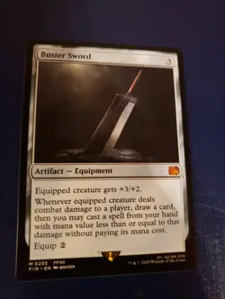 Wizards of the Coast MTG Final Fantasy Buster Sword Rare #0255 EN 2025 - Image 1