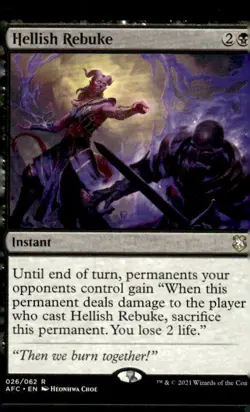 Hellish Rebuke R Commander: Adventures in the Forgotten Realms 26 NM - Image 1