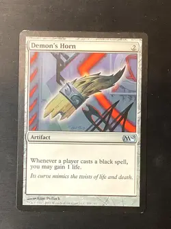 Demon's Horn 209 Uncommon Magic 2010 (M10) Magic: The Gathering Lightly Played - Image 1