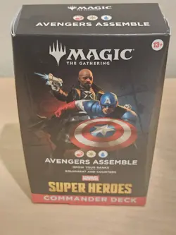 MAGIC: THE GATHERING - MARVEL SUPER HEROES AVENGERS ASSEMBLE COMMANDER Deck NEW - Image 1