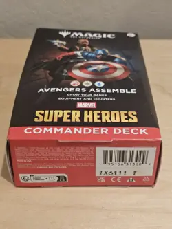 MAGIC: THE GATHERING - MARVEL SUPER HEROES AVENGERS ASSEMBLE COMMANDER Deck NEW - Image 3