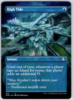 High Tide (Borderless) 419 Uncommon Dominaria Remastered Magic: The Gathering NM - Image 1