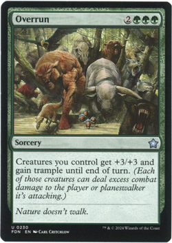 Overrun - 0230 - Foundations - Magic the Gathering (MTG) - Image 1