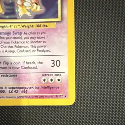 Alakazam Base Set 1/102 Holo Rare - Image 5