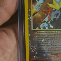 Pokemon Entei #34 Black Star TCG Reverse Holo Card WOTC Movie Promo (3xs Swirls) - Image 5