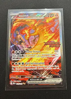 Pokemon TCG Team Rocket's Moltres ex 229/182 Destined Rivals Ultra Rare Holo - Image 1