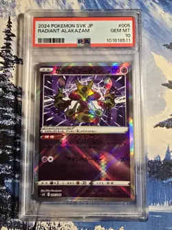 2024 POKEMON JAPANESE SVK-STELLAR MIRACLE DECK BUILD BOX RADIANT ALAKAZAM PSA 10 - Image 1