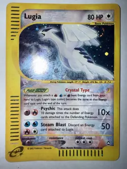 Pokemon Lugia Aquapolis Crystal Holo Secret Rare #149 - Image 1