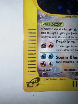 Pokemon Lugia Aquapolis Crystal Holo Secret Rare #149 - Image 5