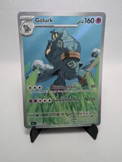 Golurk 123/086 Illustration Rare, Black Bolt, Full Art Holo, Pokemon TCG, NM - Image 1
