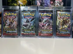 Pokemon XY BreakThrough Booster Packs Art Set Sealed With Acrylic Cases - Image 1