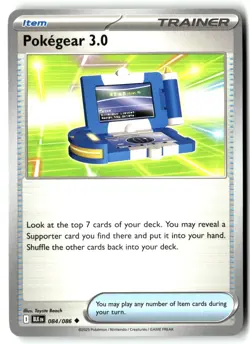 Pokegear 3.0 084/086 Uncommon Black Bolt Pokemon Near Mint - Image 1