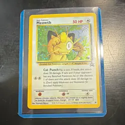 Pokemon TCG Meowth 10/53 Wotc Promo Holo Promo English 50HP Basic - Image 1
