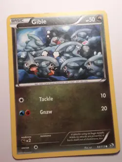 Pokemon TCG Gible 94/113 Legendary Treasures Common MP - Image 1