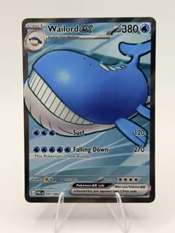 Wailord ex 097/084 ME Pitch Black Holo Full Art Ultra Rare Pokemon NM-MT - Image 1