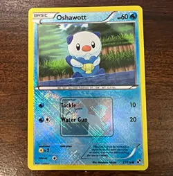Pokemon Oshawott 27/114 Black & White Reverse Holo League Promo LP - Image 1